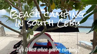 Beach camping in South Cebu