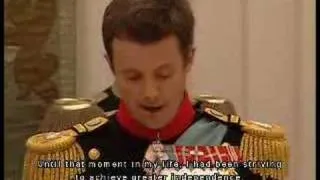 Frederik of Denmark's Wedding Speech