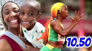 This Unfair| Shelly-Ann Fraser-Pryce Runs 100m At Her Son's Sports Day & This Happened