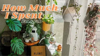 How Much I Spent On Houseplants & What I Bought | Jan & Feb