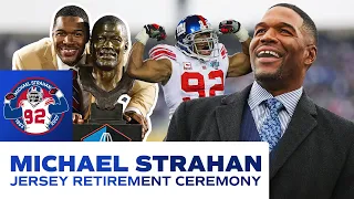 Michael Strahan's Jersey Retirement Ceremony | New York Giants