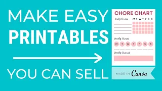 How To Create A Printable In Canva To Sell On Etsy | Digital Product Canva Tutorial