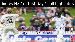 Ind vs Nz 1st Test 2020  day 1 highlights | India tour of New Zealand 2020 | Day1 full highlights