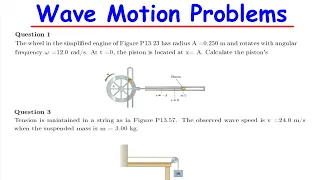 Simple Harmonic Motion & Waves problems