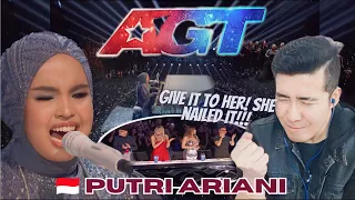 [REACTION] 🇮🇩 Putri Ariani  "Don't Let The Sun Go Down On Me" | Finals | AGT 2023