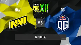 CS:GO - Natus Vincere vs. OG [Nuke] Map 3 - ESL Pro League Season 12 - Group A - EU