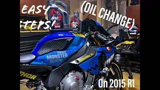 How to Change the Oil on a Yamaha YZF R1 (IN 10 MIN)