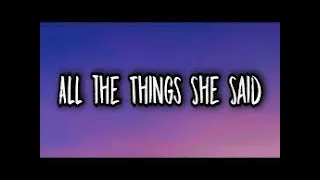 t.A.T.u. - All The Things She Said (Lyrics)