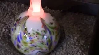 Christmas ornament glass blowing old school glass making Machart Glass Demonstration