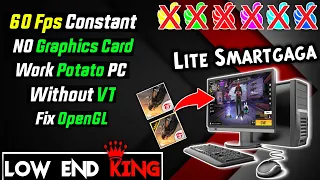 SMARTGAGA 3.6 POTATO VERSION | Best Emulator For Free Fire / Free Fire MAX Low End PC || WITHOUT GPU