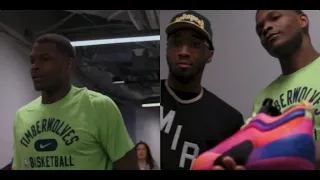 Donovan Mitchell and Anthony Edwards swapped their Adidas signature shoes!!