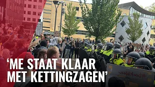 LIVE: UvA bezet door demonstranten, ME grijpt in