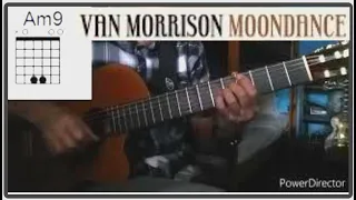 Moondance Van Morrison acoustic Cover with chords fingerstyle