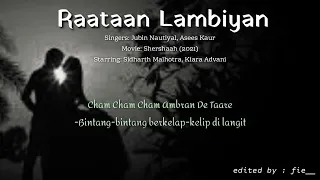 Raataan Lambiyan || Jubin Nautiyal,Asees Kaur || Hindi song translate indonesia