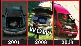 Evolution of  "engine logic" in gta games ( 2001 - 2013 )