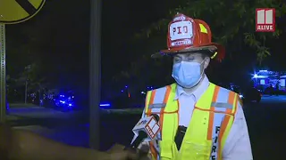 Train derailment, chemical fire in Lilburn