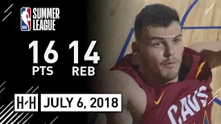 Ante Zizic Full Highlights vs Wizards (2018.07.06) Summer League - 16 Pts, 14 Reb, 5 Ast