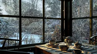 Blizzard Outside The Window | Relax With The Sound Of Snow - Winter Wind For Sleep