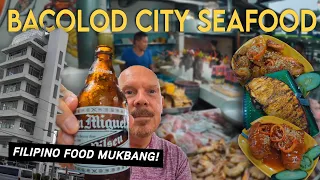 FILIPINO SEAFOOD MUKBANG! (Bacolod Food Trip!) - Gina's Seafood Restaurant + Pope John Paul Tower