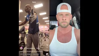 LA Fitness Gym Bully lays his hands on another man! 😤