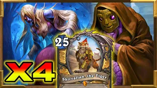 Hearthstone: x4 Shirvallah, the Tiger As Priest In Standard | This Is Broken | Saviors Of Uldum Deck