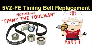 Toyota Timing Belt Replacement (PART 1) for 3.4L V6 5VZ-FE (4runner, Tacoma, Tundra & T100)