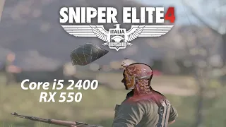 Sniper Elite 4 Bench Marks | core i5 2400 | RX 550 2 GB