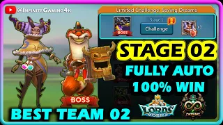 Lords Mobile Dream Witch Limited Challenge Stage 2 Fully Auto | Saving Dreams Stage 2 Fully Auto