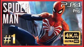 SPIDER-MAN PS4 PRO 4K Walkthrough Part 1 4K Gameplay Ultra HD