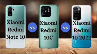 Redmi 10C vs Redmi 10 2022 vs Redmi Note 10 |  Especificaciones completas