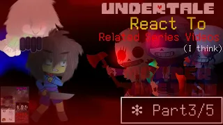 Undertale React To MURDER TIME TRIO HARD MODE Phase 1~3 || Part3/5 (日本語&English)