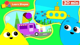 Shapes School | Educational videos for Babies | Learn Shapes for kids | Rectangle | First University