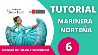 TUTORIAL DE MARINERA NORTEÑA  - 6 - MANEJO DE FALDA  Y PAÑUELO