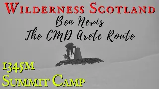 BEN NEVIS THE CMD ARÊTE ROUTE - An EPIC challenging SOLO SUMMIT WILD CAMP with my dog - Scotland UK