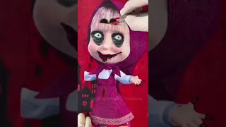 Masha And The Bear Halloween🎃🧟ماشا و الدب #bhoot #reallife #shorts #horrorstories #cartoon