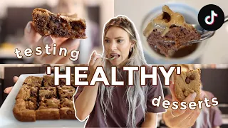 Taste Testing 'Healthy' Desserts | VIRAL TikTok Recipes | are they actually GOOD?!