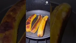 Canoas de plátano con carne molida