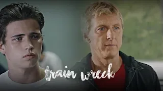 Robby Keene and Johnny Lawrence || Train wreck (150 subs )