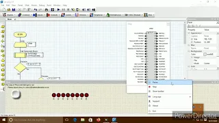 Led array using Flowcode and proteus simulation