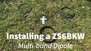 Installing a ZS6BKW Multi-band Dipole Antenna #hamradio #zs6bkw #hf #antenna