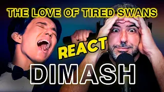 REAGINDO (REACT) a DIMASH - The Love of Tired Swans | Análise Vocal por Rafa Barreiros