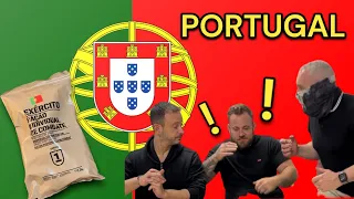 Dégustation de la ration de combat Portugaise