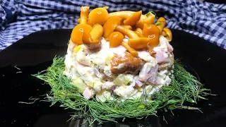 Салат С Грибами, Который Вы Захотите Готовить Снова и Снова! Очень Вкусный!