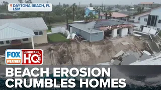 Tropical Storm Nicole: Beachfront Homes Collapse In Daytona Beach