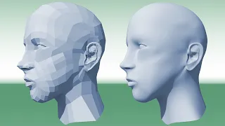 3d modeling female human's face, head (Autodesk Maya Tutorial)