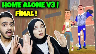 WİLSON'U POLİS KOVALIYOR!! HOME ALONE V3 FİNAL ! | Hello Neighbor Mod