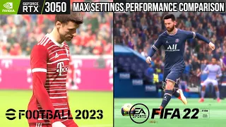 eFootball™ 2023 vs FIFA 22 Performance Comparison