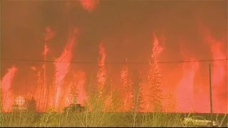 RAW: Video of Fort McMurray fire as it approaches the city