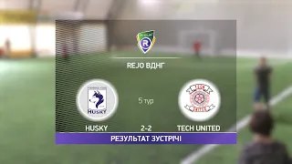 Обзор матча |  Husky - Tech United | R-CUP | Турнир по мини футболу в Киеве