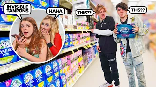 Asking My Boyfriend To Buy A FEMININE PRODUCT That Doesn’t Exist...**PRANK**🍒| Piper Rockelle